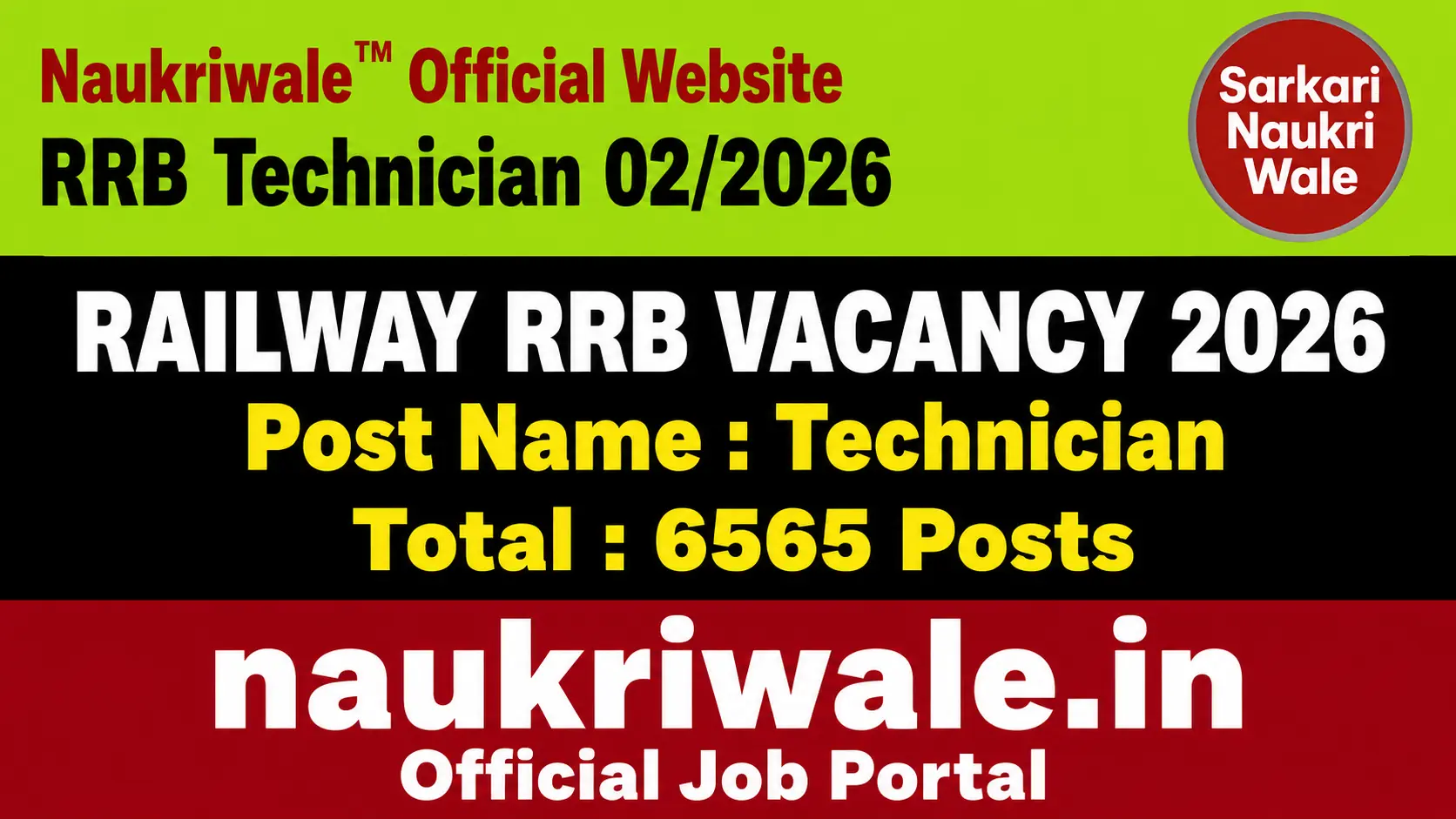 Railway-RRB-Technician-CEN-022026-NaukriWale.in